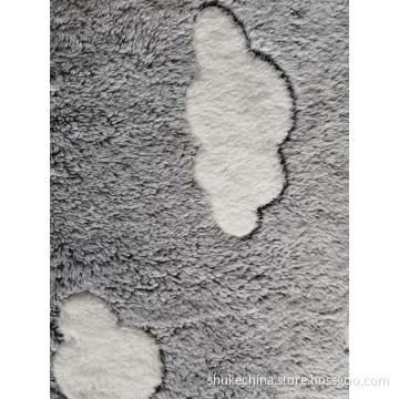 100% Polyester Sherpa Fleece jacquard Knitting Fabric
